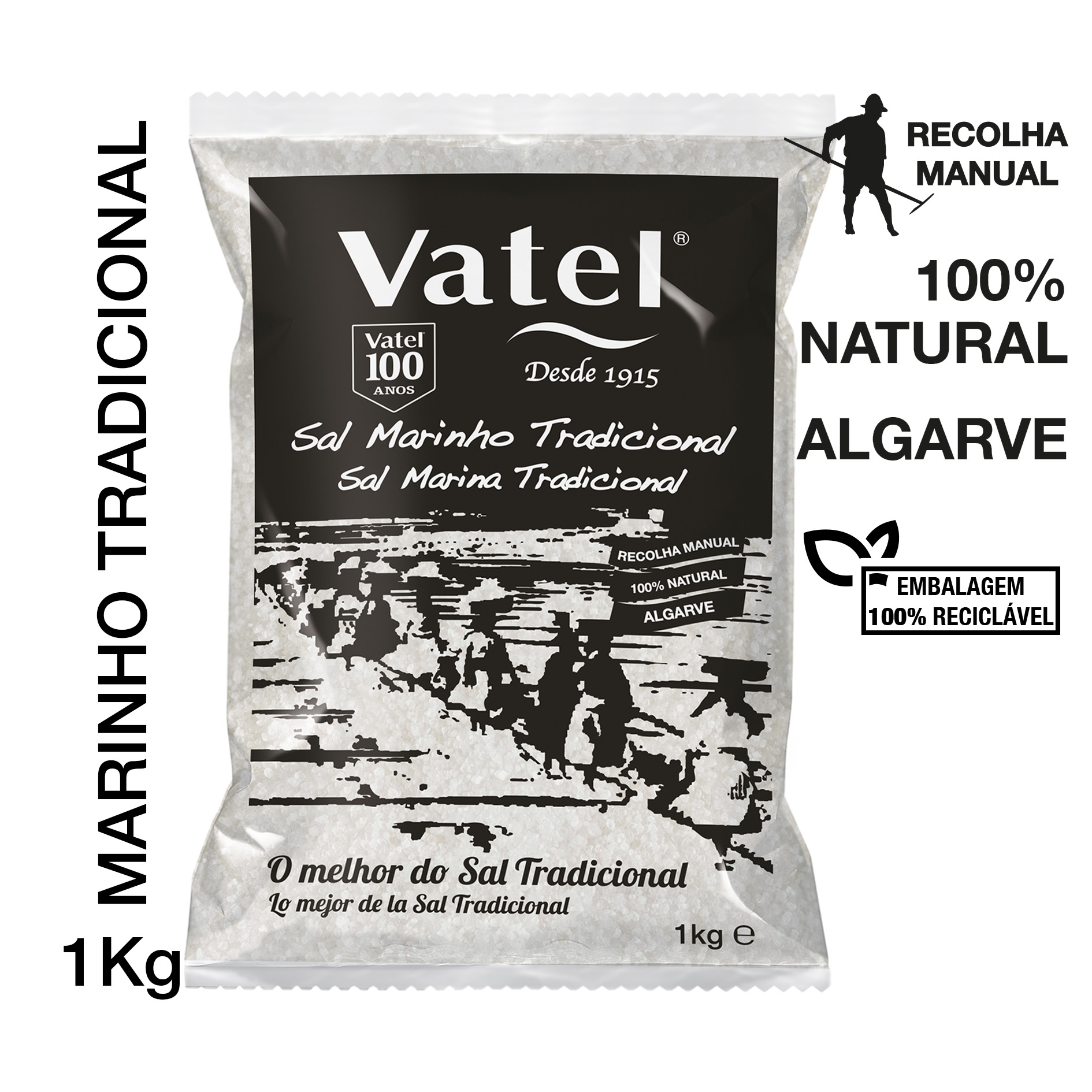 SAL MARINHO TRADICIONAL 1 KG VATEL